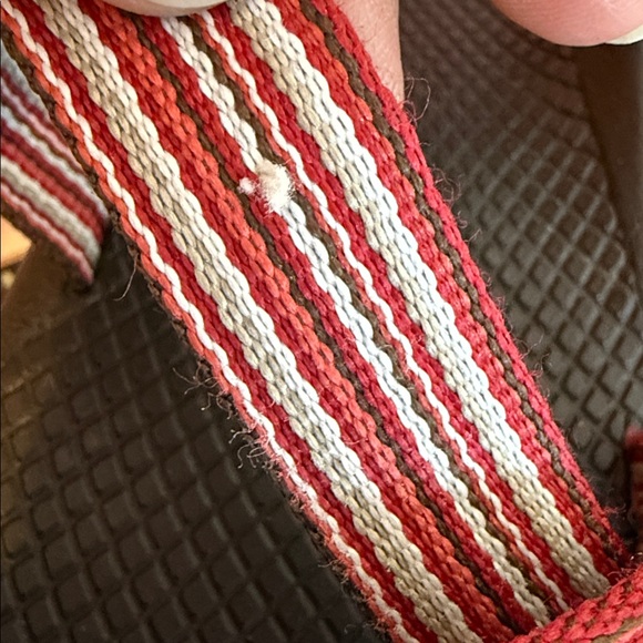 Chaco Vibram Womens Strappy‎ Sandals Size 10 Red White Outdoor Summer Beach - Picture 10 of 10